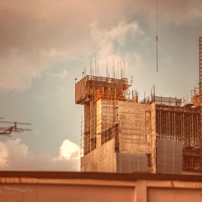 Active construction site showcasing general contracting works, including structural development, civil engineering, and project management for commercial and residential buildings.